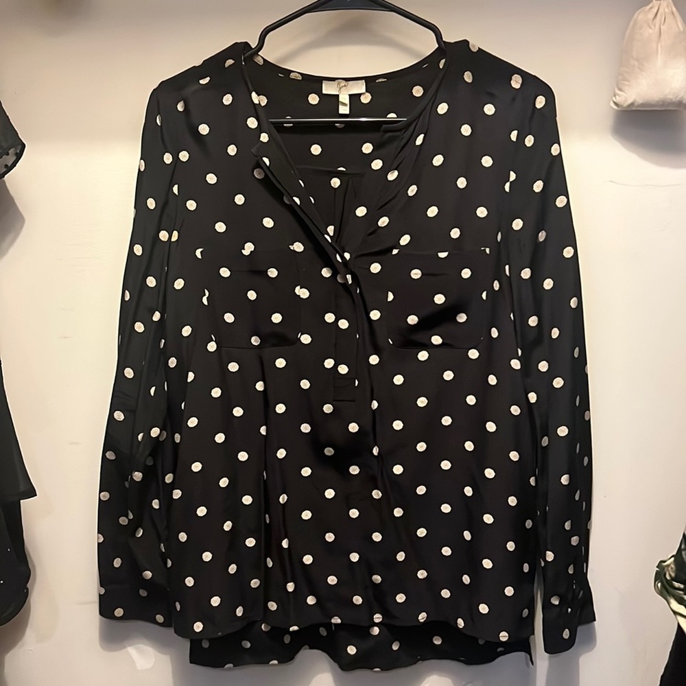 joie polka dot top
